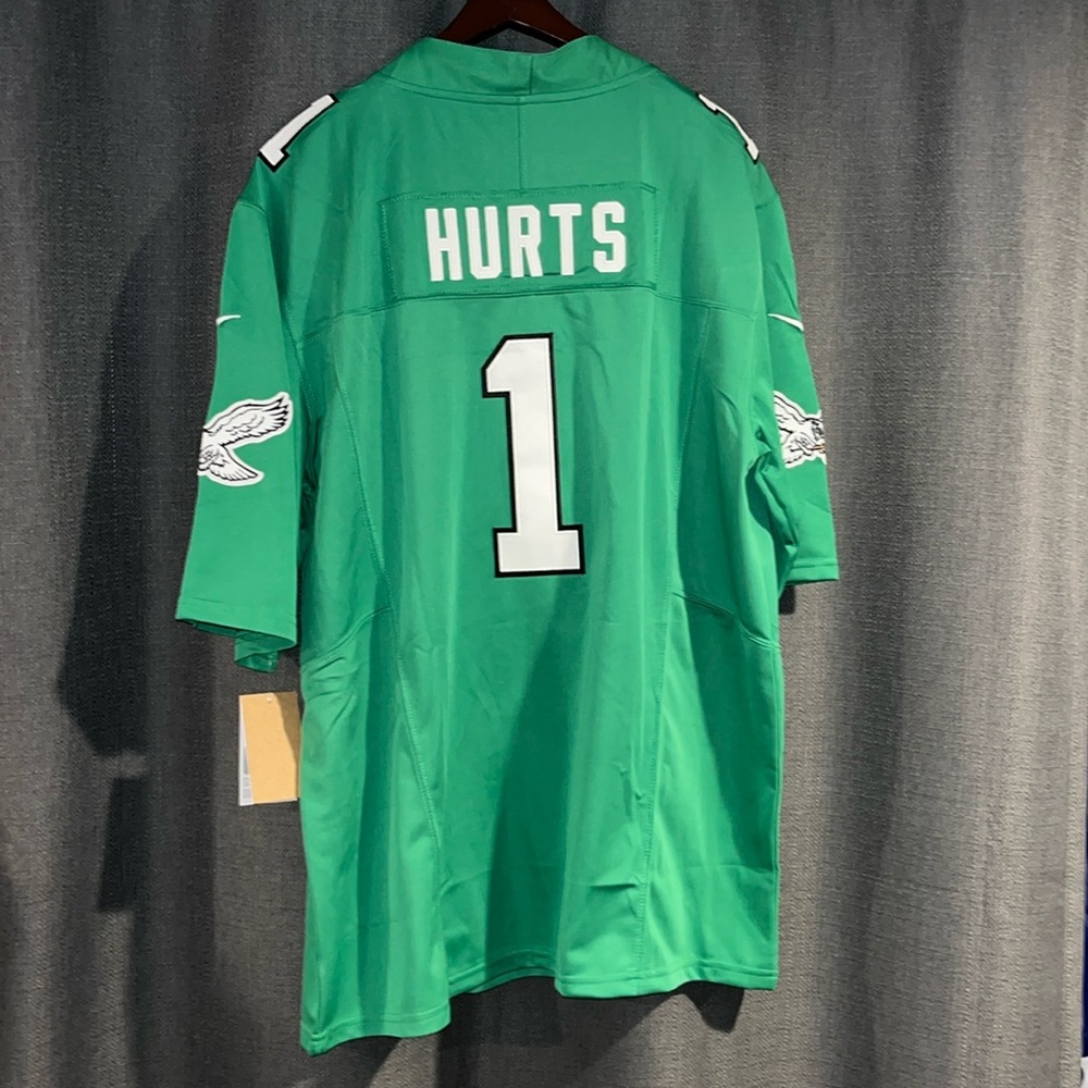 Jalen Hurts #1 Jersey | Philadelphia Eagles | Kelly Green | Size: L